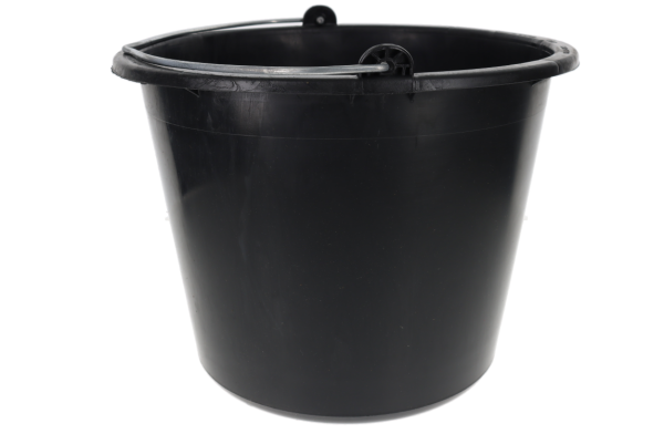 Baueimer 12L schwarz