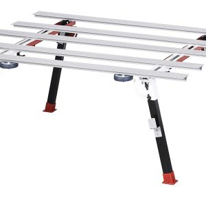 Raimondi | Arbeitstisch BIGFOOT | Stabiler Arbeitstisch aus Stahl mit Alu-Auflagen