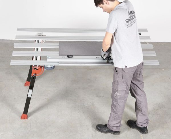 Raimondi | RAIZOR MTC | Neuestes modulares MkII-Schneidsystem | Manueller Fliesenschneider mit variablem Schienensystem | inkl. Tragetasche – Bild 2